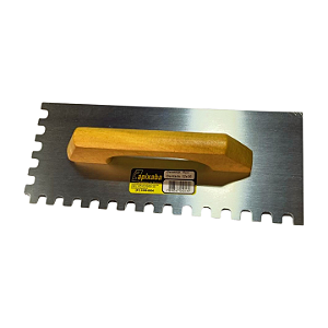 Desempenadeira de Aço Dentada 12x30cm