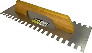 Desempenadeira de Aço Bidentada 12x39cm