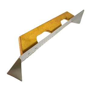 Desempenadeira Aço Dentada com Aba EXCLUSIVIDADE 12x61cm
