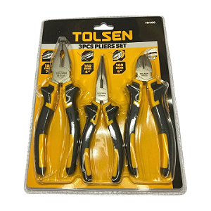 Kit 3 Alicates CrV - Universal, Bico e Corte