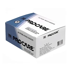 Fio de Sutura Sintético Polipropileno 0 35mm Com Agulha 1/2 C/ 24 Unidades - Procare