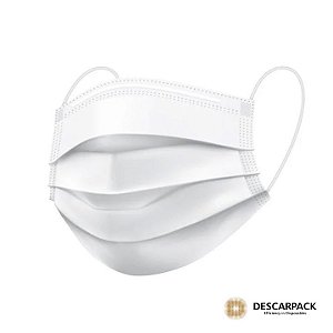 Máscara Cirúrgica Tripla Proteção C/ 50 Unidades - Descarpack