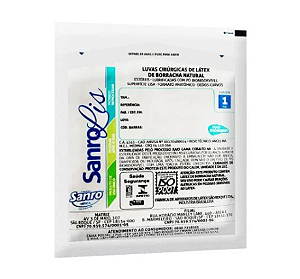 Luva Cirúrgica Estéril Com Pó 7.0 (Par) - Sanro