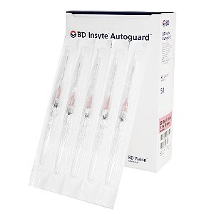 Cateter Insyte Autoguard Intravenoso 20G x 1.00 C/ 50 Unidades - BD