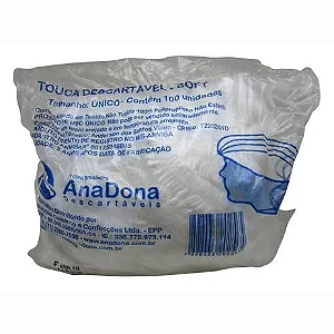 Touca Descartável Soft C/ 100 Unidades - Anadona