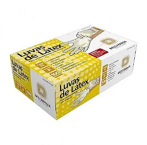 Luva de Látex Com Pó C/ 100 Unidades Tam: P - Descarpack