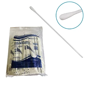 Coleta de Amostras Haste Plástica Swab C/ 100 Un - Labor Import