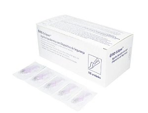 Agulha Eclipse Hipodérmica Com Dispositivo de Segurança 30 x 0,70mm C/ 100un - BD