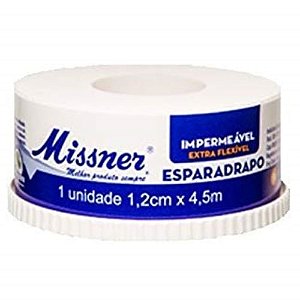 Esparadrapo 1,2cm x 4,5m Impermeável - Missner