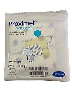 Curativo Espuma Com Silicone 15 x 15cm Proximel Non Border - Unidade - Hartmann