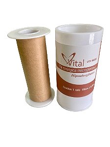 Fita Micropore 10cm x 4,5m Bege - Vital