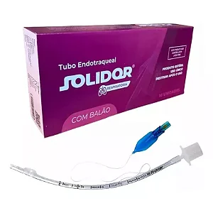 Tubo Endotraqueal 6.0 Com Balão C/ 10 Unidades - Solidor