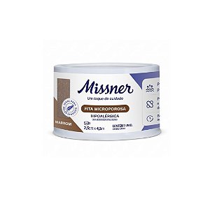 Fita Micropore 2,5cm x 4,5m Marrom - Missner