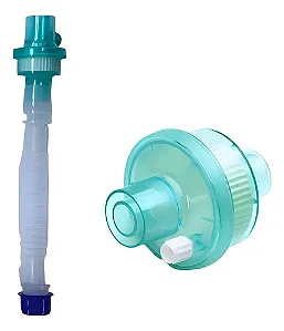 Filtro Respiratório HMEF Adulto Com Tubo Traqueia - Hisern
