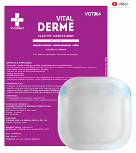 Curativo Hidrocolóide Plus com Espuma 15 x 15cm Unidade - Vital Derme