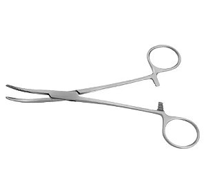 Pinça Kelly Curva em Aço Inoxidável 14cm - Vital Gold