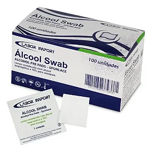 Álcool Swab em Sachê C/ 100 Unidades - Labor Import
