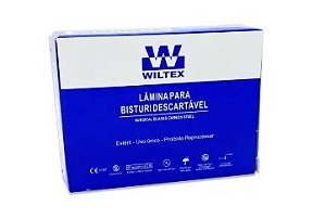 Lâmina Bisturi Nº24 Aço Carbono C/ 100 Unidades - Wiltex