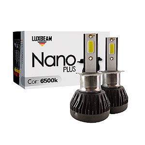 Kit 2 Lâmpada LED Nano Plus H3 30w 27.000lm 12v 6500k