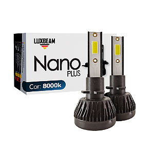 Kit 2 Lâmpada LED Nano Plus H27 30w 27.000lm 12v 8000k