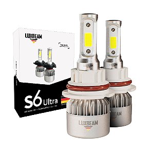 Kit 2 Lâmpada LED S6 Ultra 9007 50w 60.000lm 12v 6500k