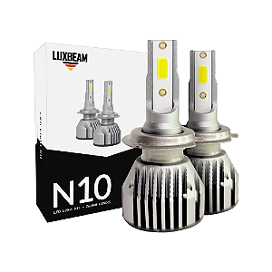 Kit 2 Lâmpada LED N10 H7 50w 60.000lm 12v 6500k