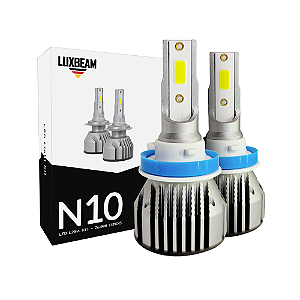 Kit 2 Lâmpada LED N10 H11 H8 H9 H16L 50w 60.000lm 12v 6500k