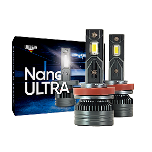 Kit 2 Lâmpada LED Nano Ultra H11 H8 H9 H16L Canbus 80w 80.000lm 12v 6500k