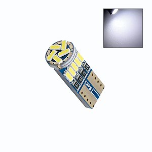 Lâmpada LED T10 Canbus sem polaridade 12v Branca