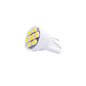 Lâmpada LED T10 8 Led SMD 24v Branca