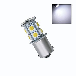 Lâmpada LED 1 Polo BA15s 13 Led SMD 12v Branca