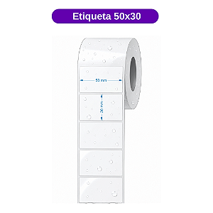 Rolo Etiqueta 50x30 - BOPP