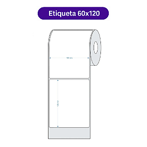 Rolo Etiqueta 60X120 Térmica