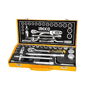 KIT SOQUETES C/ENCAIXE 1/2'' C/24 INGCO INGCO HKTS0243