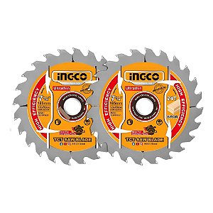 DISCO SERRA CIRCULAR 185MMX24D C/2PC INGCO TSB1853
