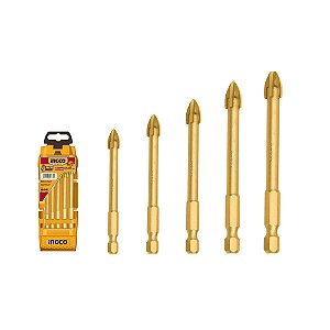 JOGO BROCA P/VIDRO C/5PC INGCO AKD7058