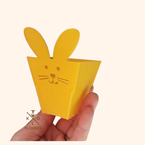Mini cachepot coelho em acrílico