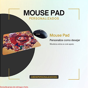 MOUSE PAD RETANGULAR 21.5X17.5 (SEM APOIO)