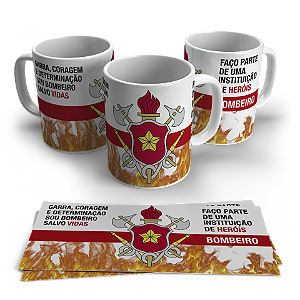 CANECA PROFISSÃO BOMBEIROS
