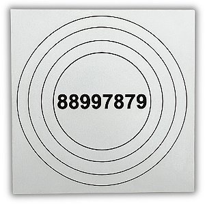 Gráfico Radiestesia MDF 3mm 20x20cm - 001 - Anti Dor - BRANCO