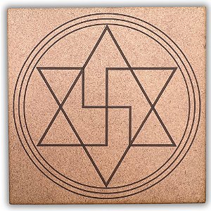 Gráfico Radiestesia MDF 3mm 20x20cm - 007 - Anti Magia - CRU