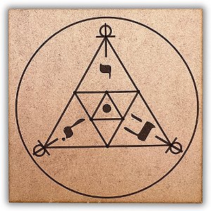 Gráfico Radiestesia MDF 3mm 20x20cm - 008 - Scap - CRU