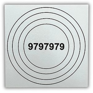 Gráfico Radiestesia MDF 3mm 20x20cm - 010 - Alta Vitalidade - BRANCO