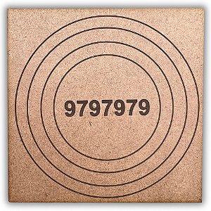 Gráfico Radiestesia MDF 3mm 20x20cm - 010 - Alta Vitalidade - CRU