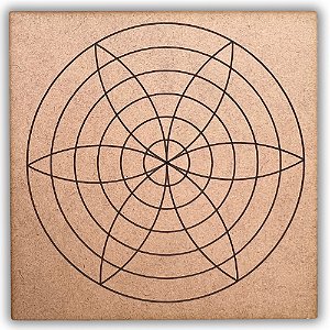 Gráfico Radiestesia MDF 3mm 20x20cm - 012 - Harmonia - CRU