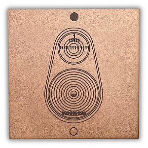 Gráfico Radiestesia MDF 3mm 20x20cm - 015 - Relax Sono - CRU