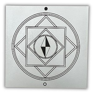 Gráfico Radiestesia MDF 3mm 20x20cm - 018 - Sucesso e Sorte - BRANCO