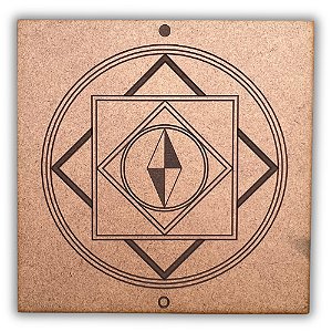 Gráfico Radiestesia MDF 3mm 20x20cm - 018 - Sucesso e Sorte - CRU