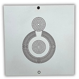 Gráfico Radiestesia MDF 3mm 20x20cm - 024 - Saúde - BRANCO