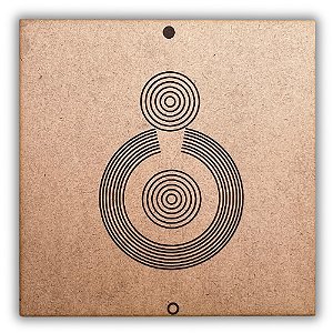 Gráfico Radiestesia MDF 3mm 20x20cm - 024 - Saúde - CRU